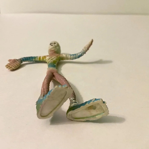 Vintage 1980s Rubber Mummy Bendy Bendable Action Figure Flexy Halloween Creeps - Picture 6 of 10